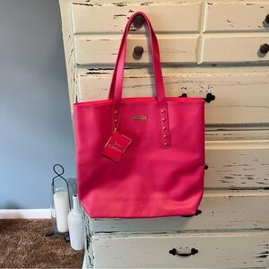 Juicy Couture Vibrant Pink Studded Tote Bag, NWT never used.